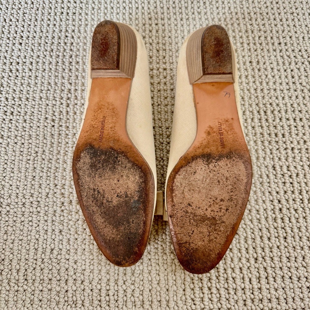 Vintage 90s Ferragamo Vara bow pumps 6B Made in Italy - Picture 6 of 7